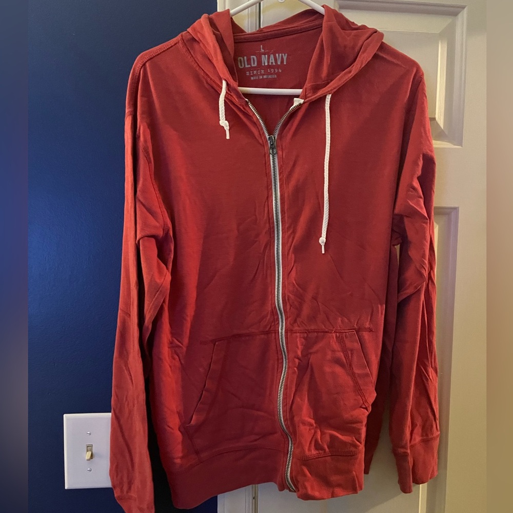 Old Navy Crimson Zip-Up Jacket